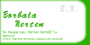 borbala merten business card